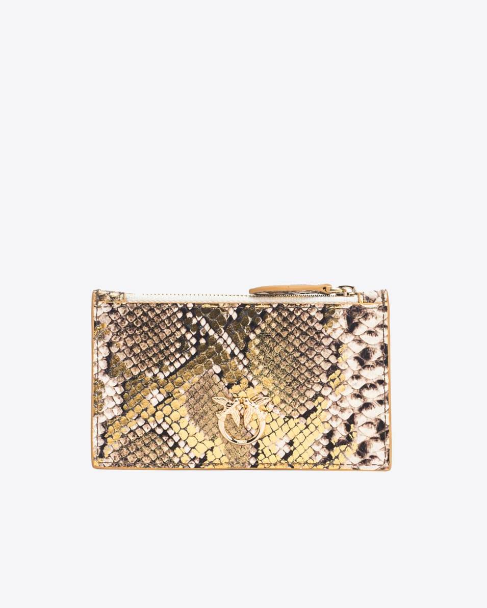 Pinko Kartenetui Reptil Metallic PINKO Galleria Saisonschlussverkauf