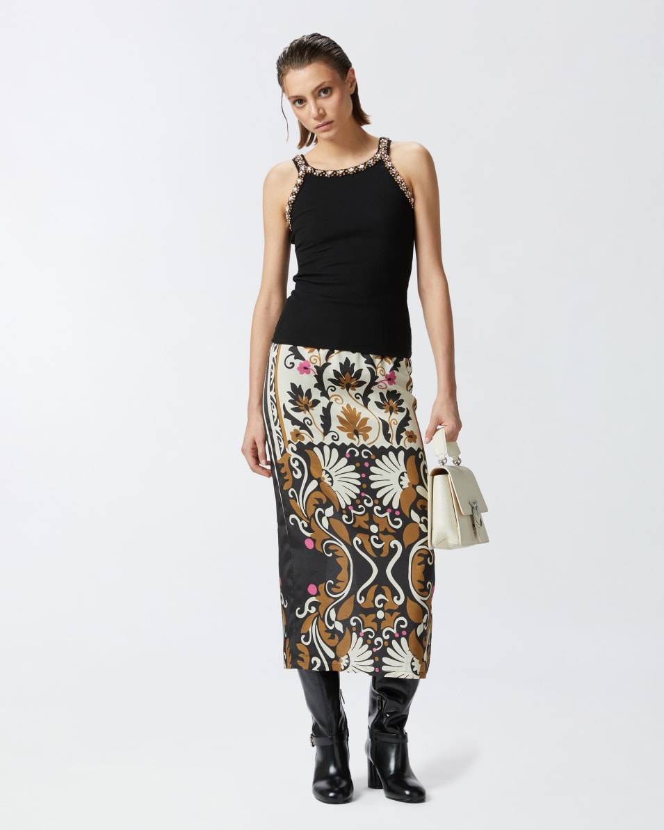 Pinko Tanktop mit glänzender Stickerei Valentinstagsangebot