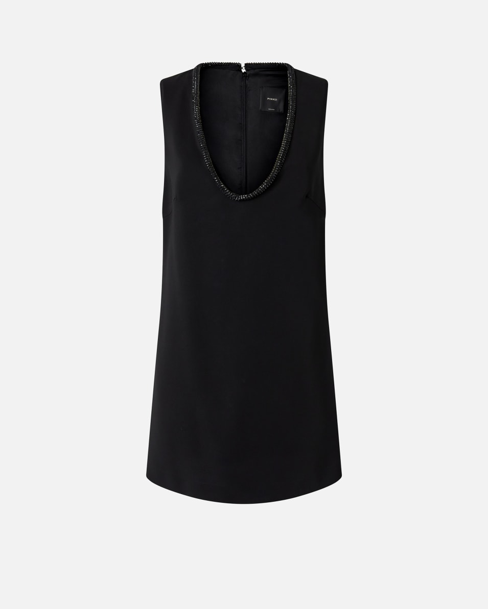 Pinko Minikleid mit schmuckbesetztem Ausschnitt Blitzangebot