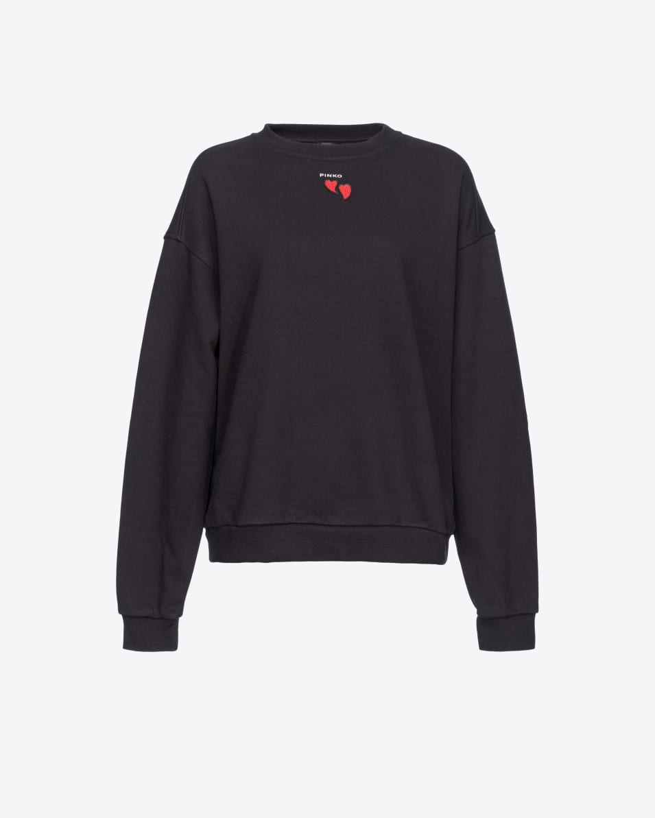 Pinko Sweatshirt mit Herzstickerei Wochenangebot