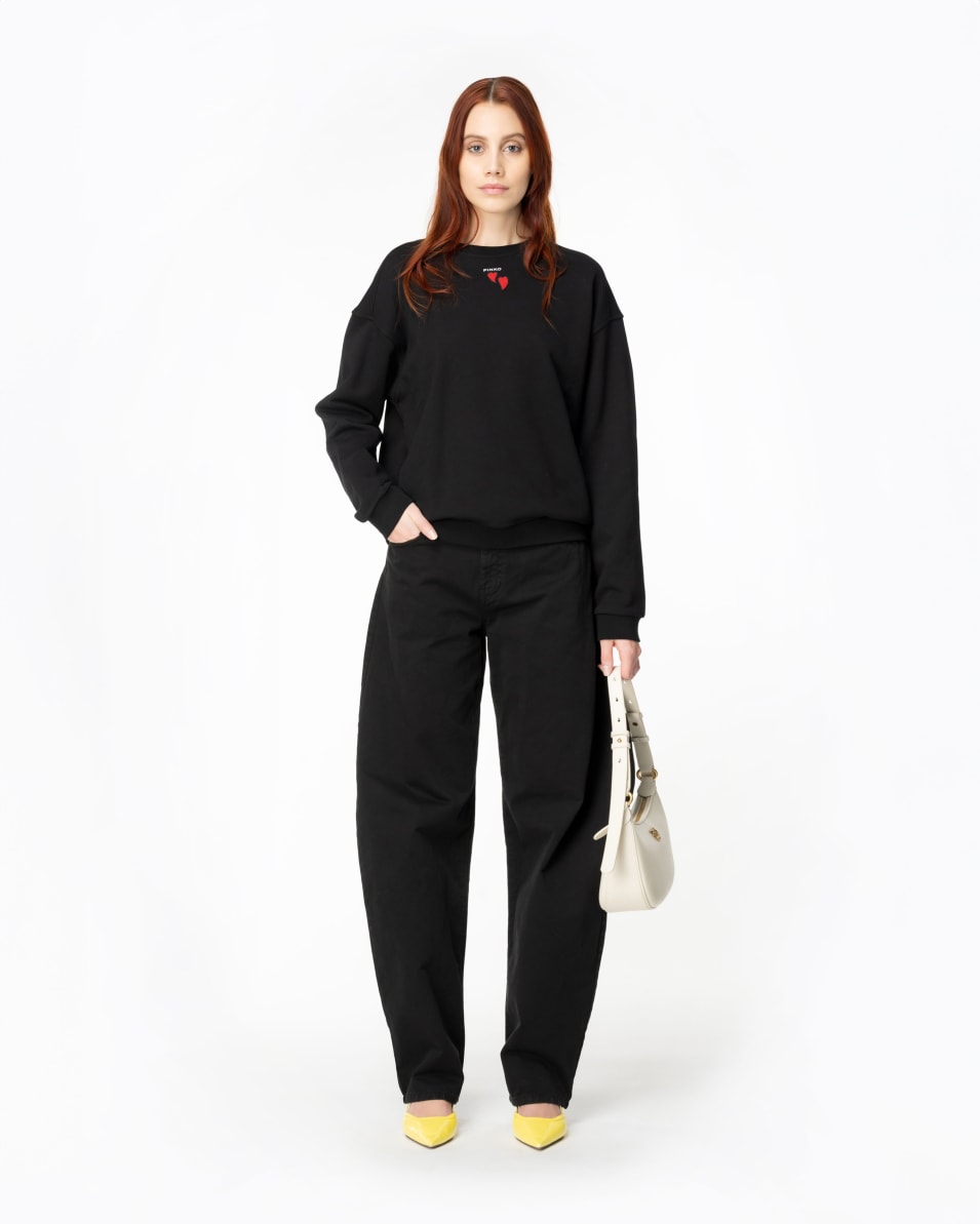 Pinko Sweatshirt mit Herzstickerei Wochenangebot