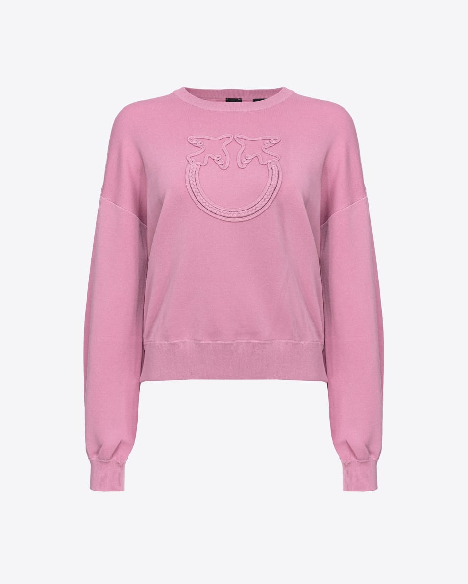 Pinko Pullover Applikation Love Birds Begrenzte Freigabe