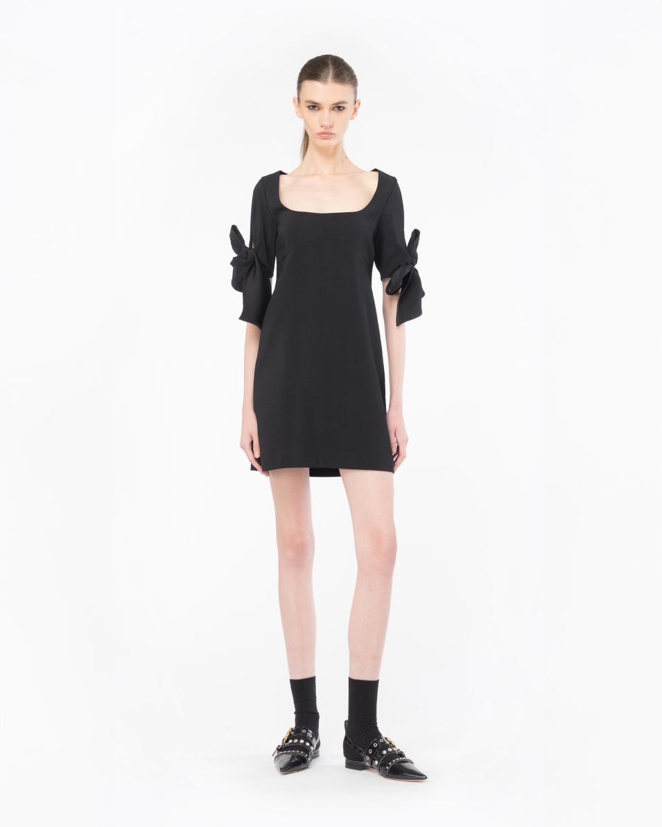 Pinko Minikleid mit Schleife an den Ärmeln Neueste Stile