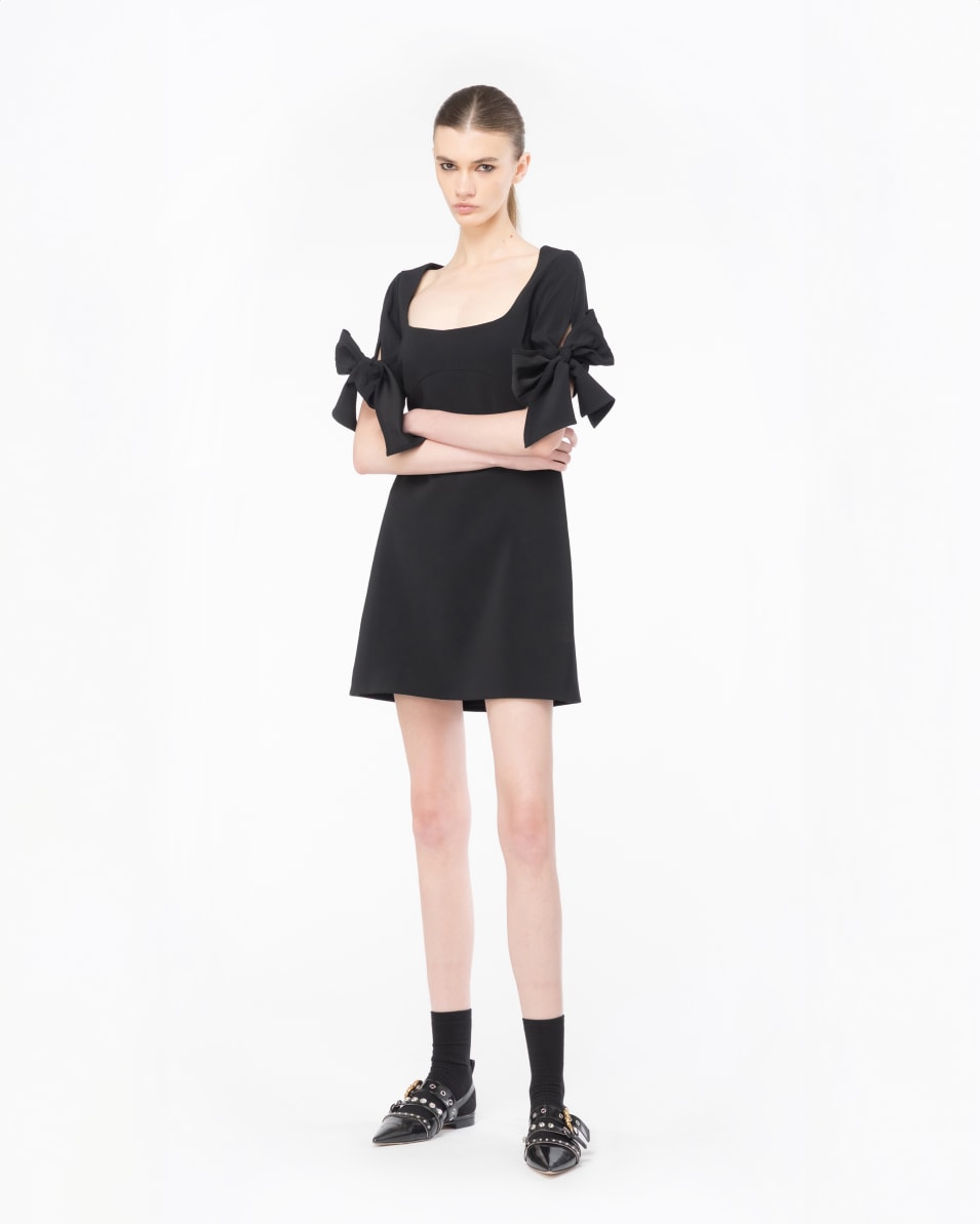 Pinko Minikleid mit Schleife an den Ärmeln Neueste Stile