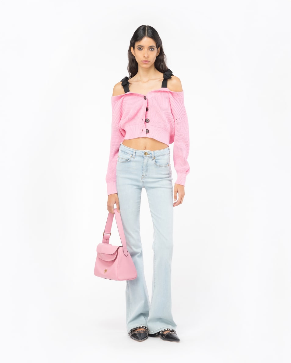 Pinko Schlagjeans Denim Baby Blue Bis zu 65% Rabatt