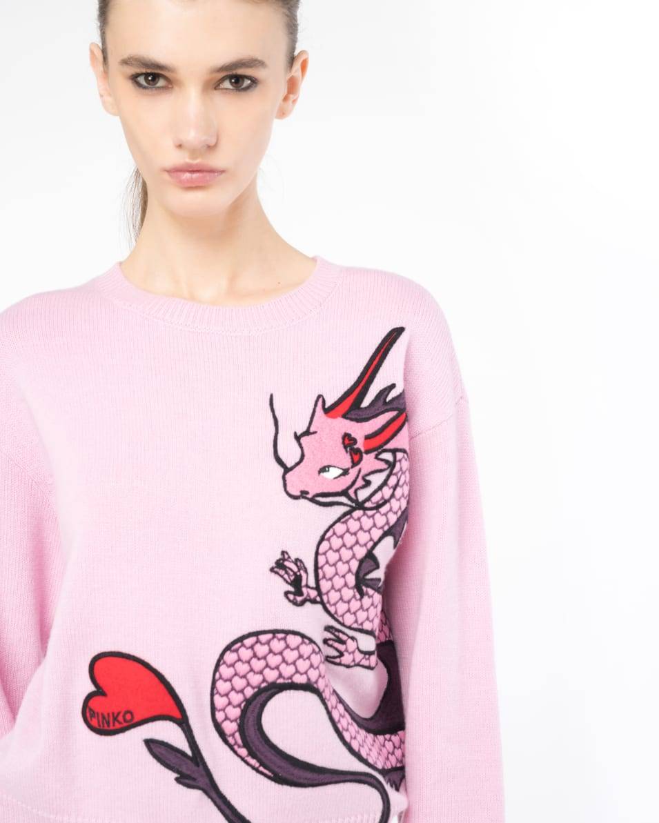 Pinko Pulli Drachenstickerei Sonderangebot der Fabrik