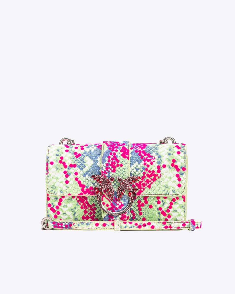 Pinko Mini Love Bag One Python Flock PINKO Galleria Neueste Mode