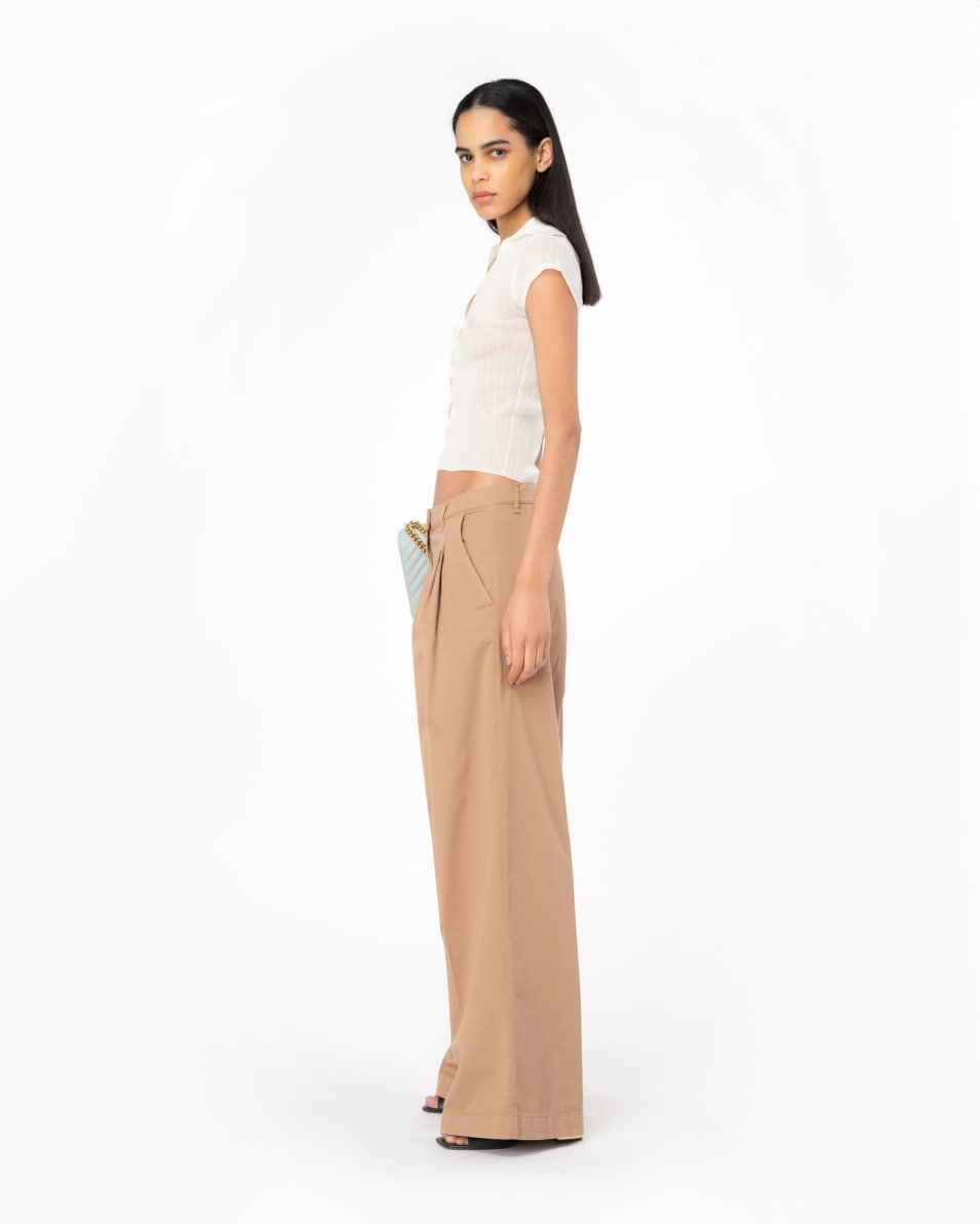 Pinko Wide-Leg-Hose aus Cavalry-Gewebe Zeitbegrenzte Promotion