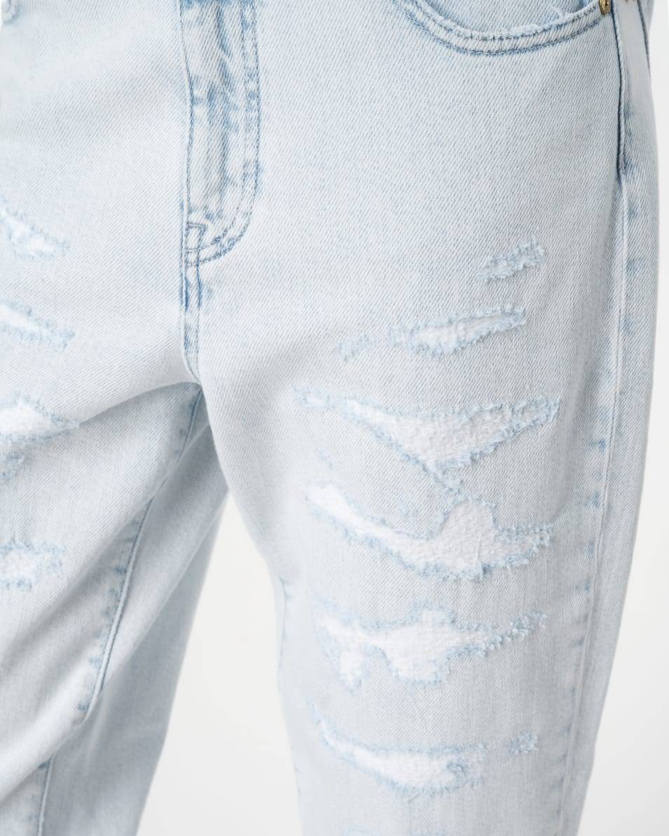 Pinko Jeans Mom Fit hell mit Rissen Sonderangebot der Fabrik