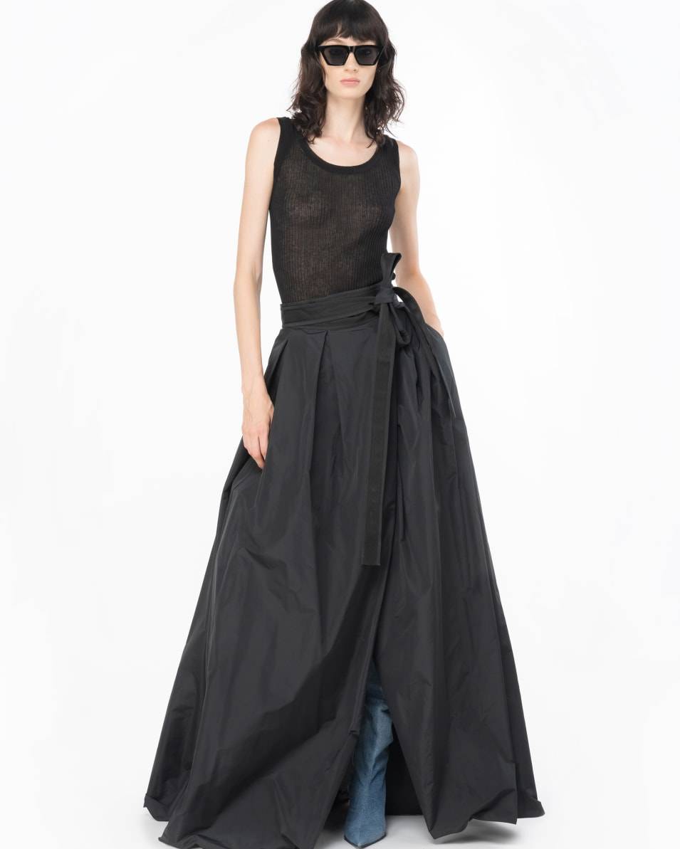 Pinko Eleganter Maxirock aus Taft 50% Rabatt mit kostenlosem Versand