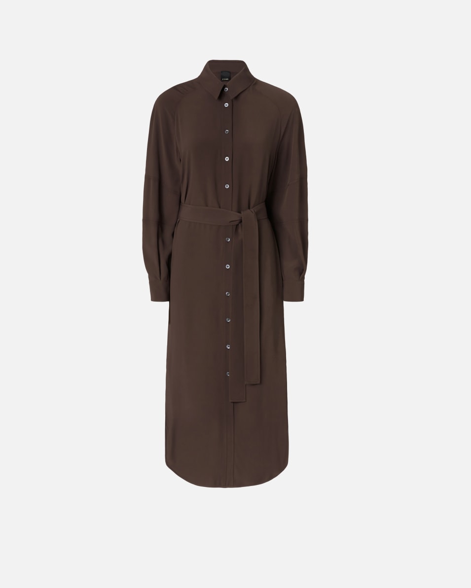 Pinko Midi-Hemdblusenkleid aus Seidenmischgewebe Hotsell