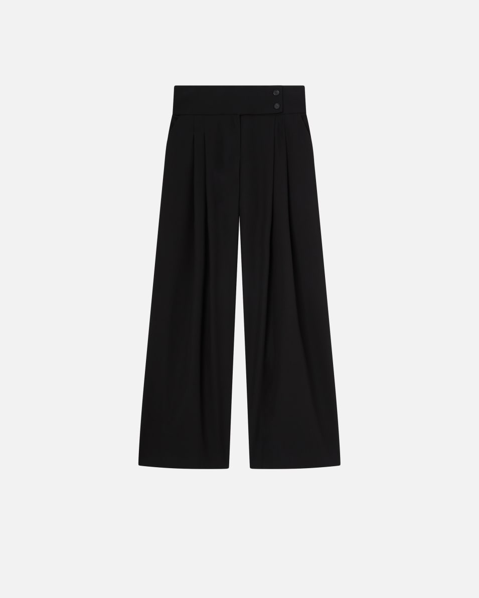 Pinko Elegante Hose mit weitem Bein und Bundfalten Schlussverkauf