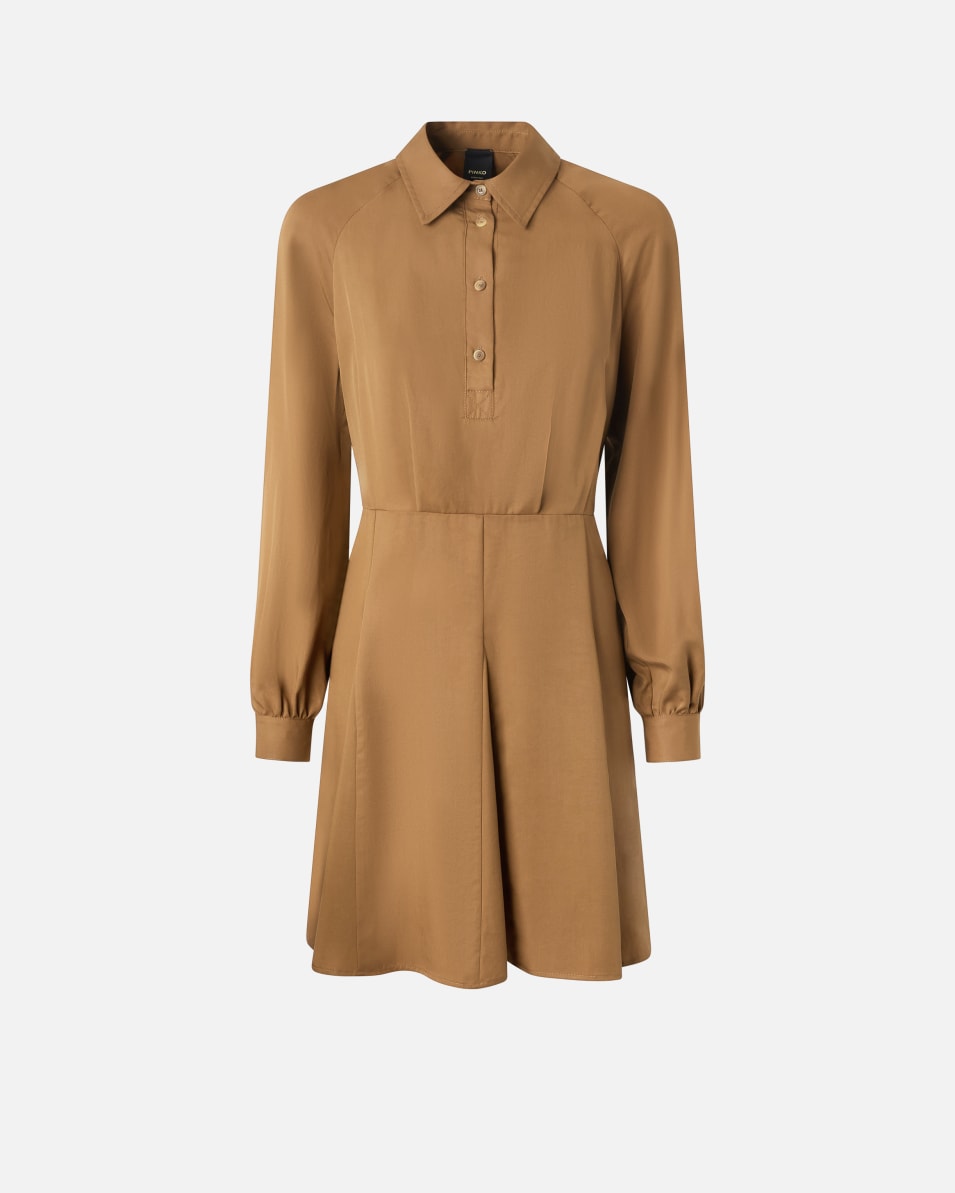 Pinko Hemdblusenkleid mit weicher Textur Großer Ausverkauf