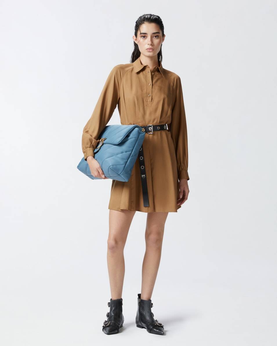 Pinko Hemdblusenkleid mit weicher Textur Großer Ausverkauf