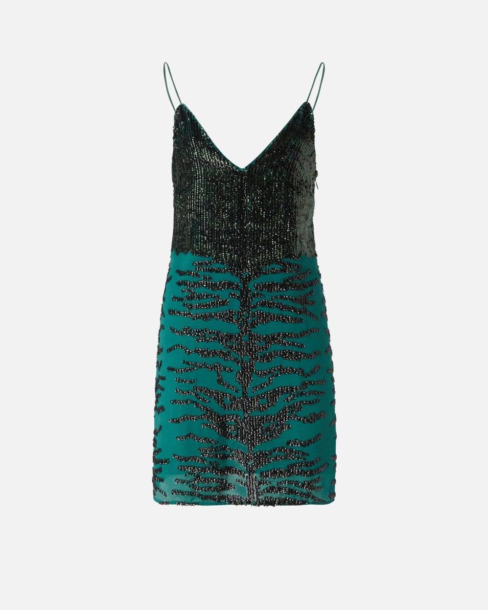 Pinko Minikleid mit Pailletten-Zebramuster Saisonschlussverkauf