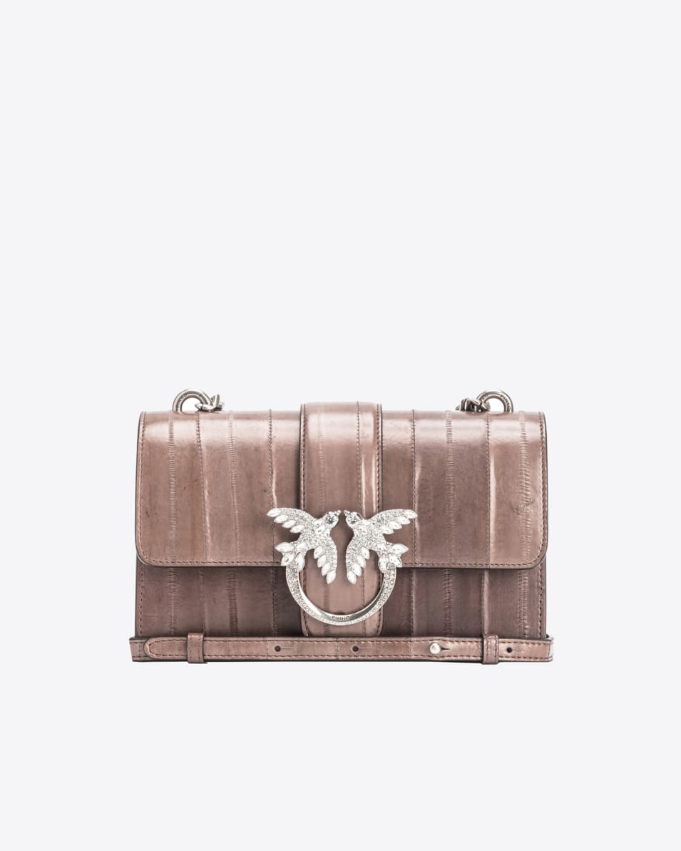 Pinko Mini Love Bag One Schleimaal-Leder PINKO Galleria Weihnachtsangebot