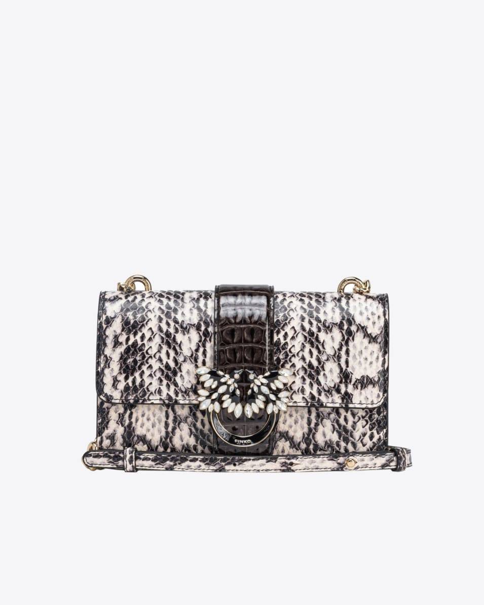 Pinko Mini Love Bag One Reptil und Kroko PINKO Galleria Lagerräumung
