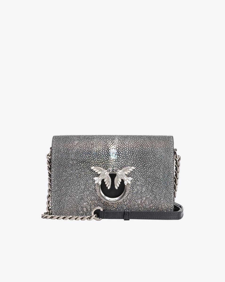 Pinko Mini Love Bag Click aus Stachelrochenleder PINKO Galleria Online Outlet