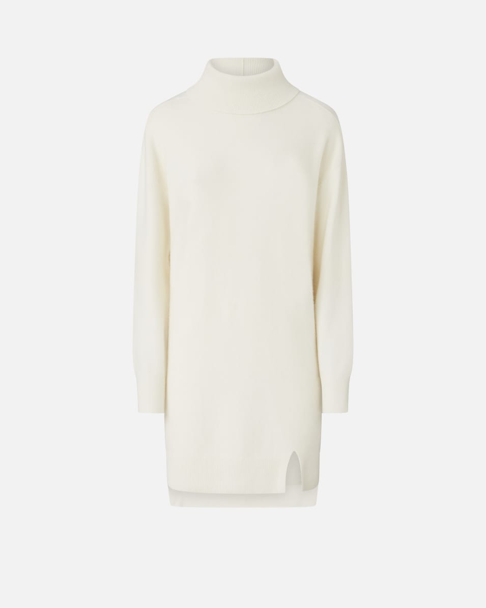 Pinko Rollkragen-Strickkleid aus Kaschmirmischung mit Frontschlitz Sonderangebot der Fabrik