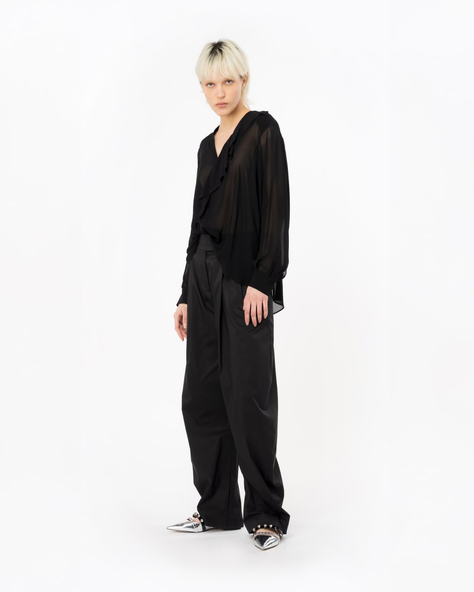 Pinko Bluse mit Volant Clearance-Verkauf