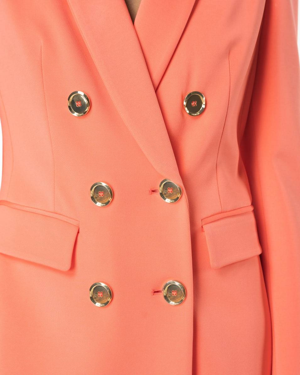 Pinko Zweireihiger Blazer mit Metallknöpfen Kostenloser Versand international