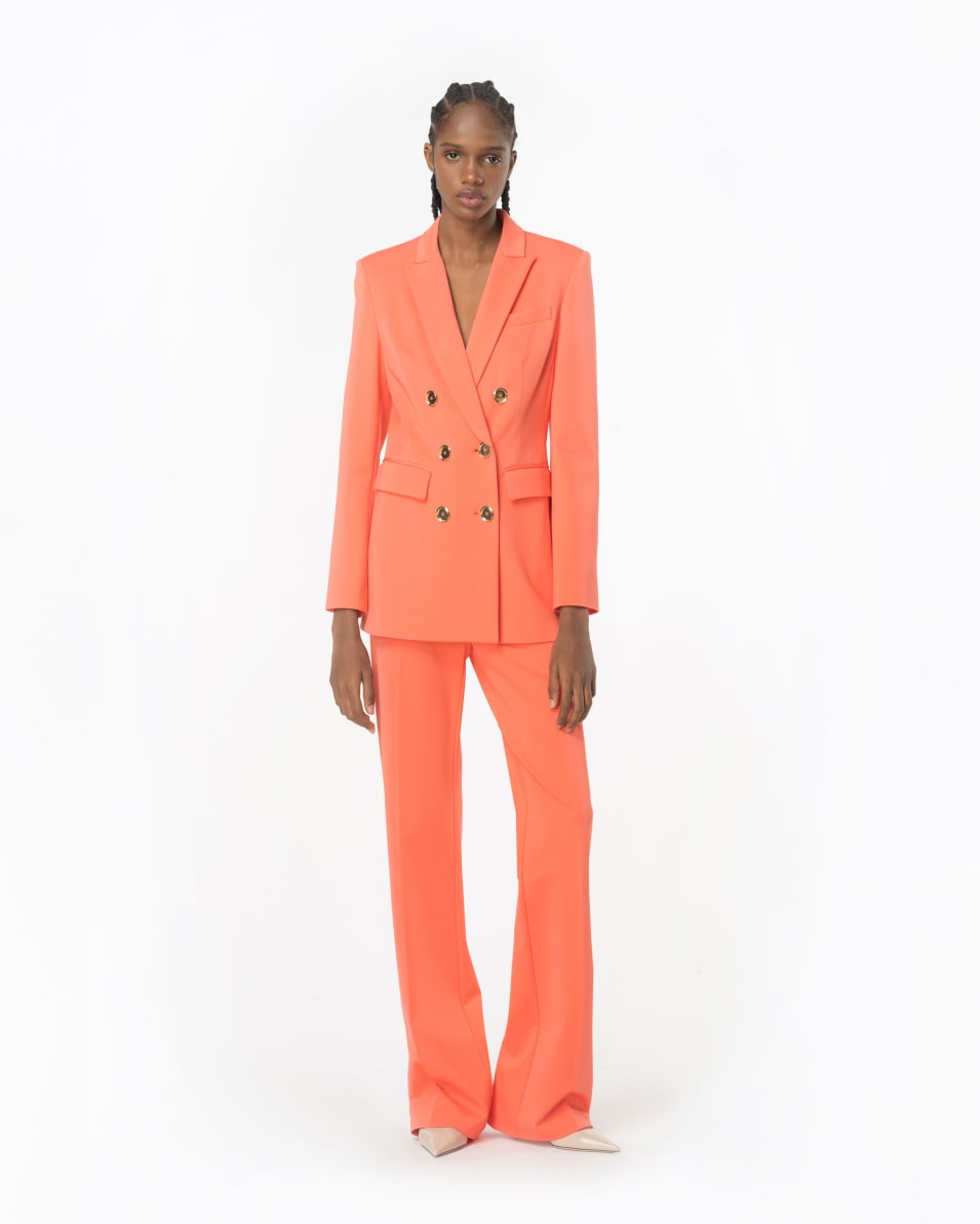 Pinko Zweireihiger Blazer mit Metallknöpfen Kostenloser Versand international