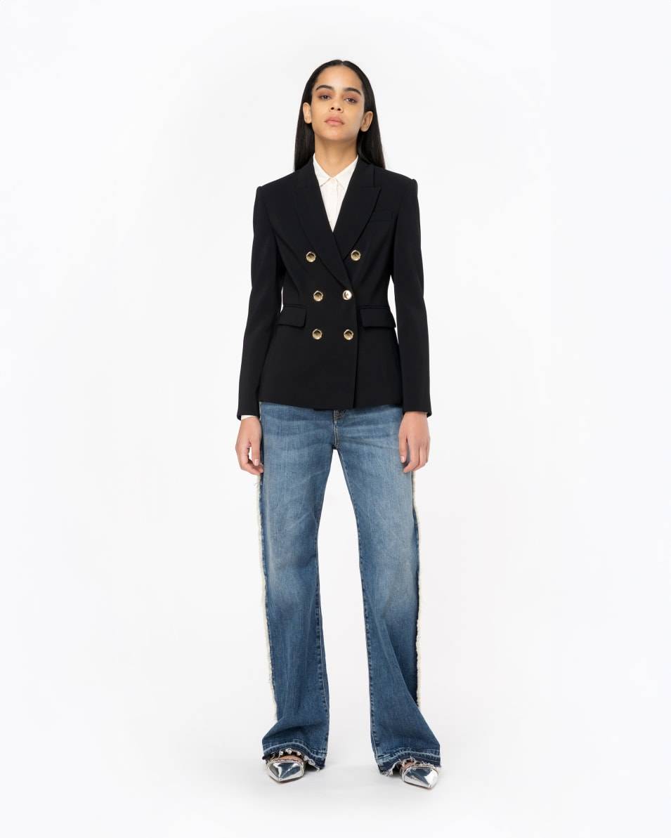 Pinko Zweireihiger Blazer mit Metallknöpfen Speichern exportieren