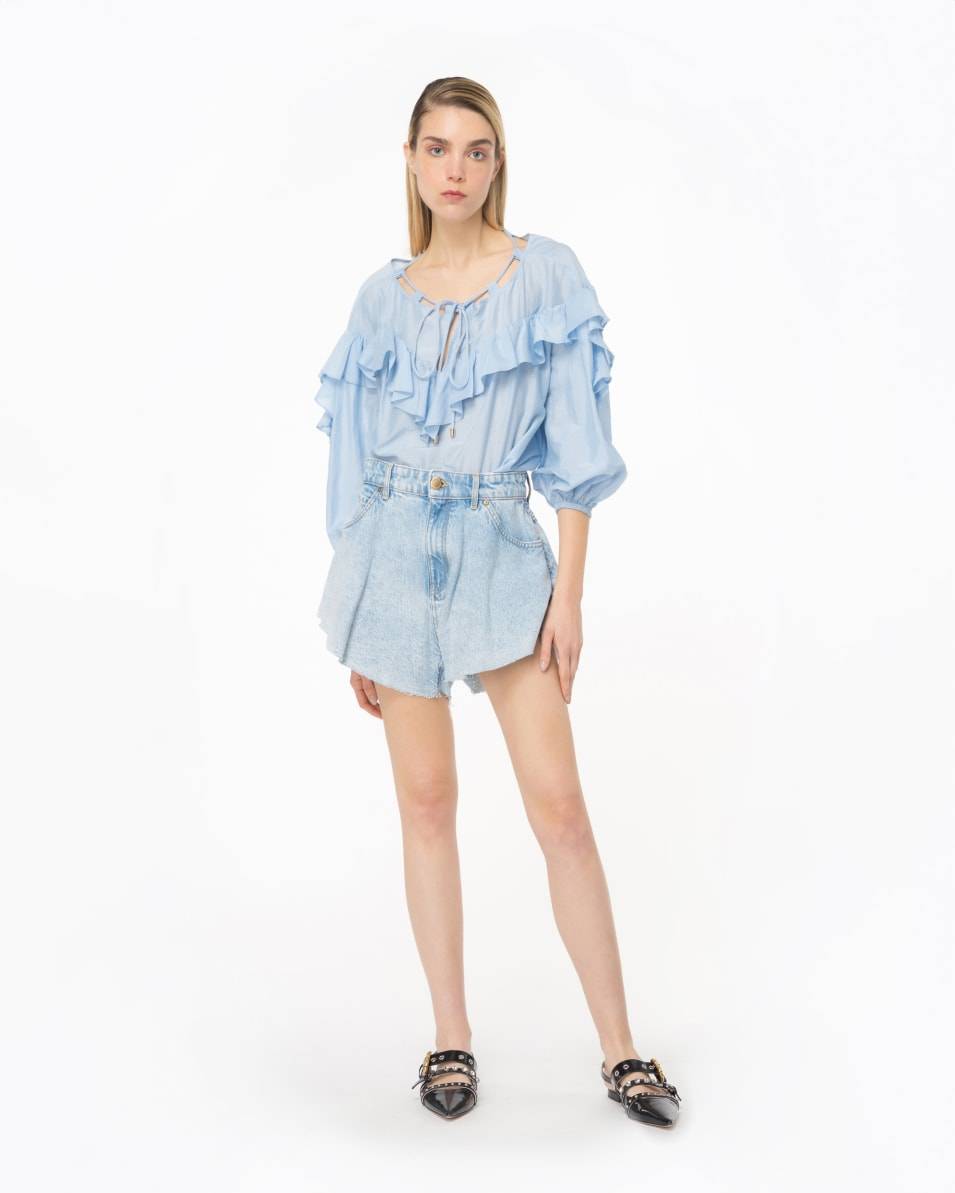 Pinko Bluse mit großem Volant Verkauf