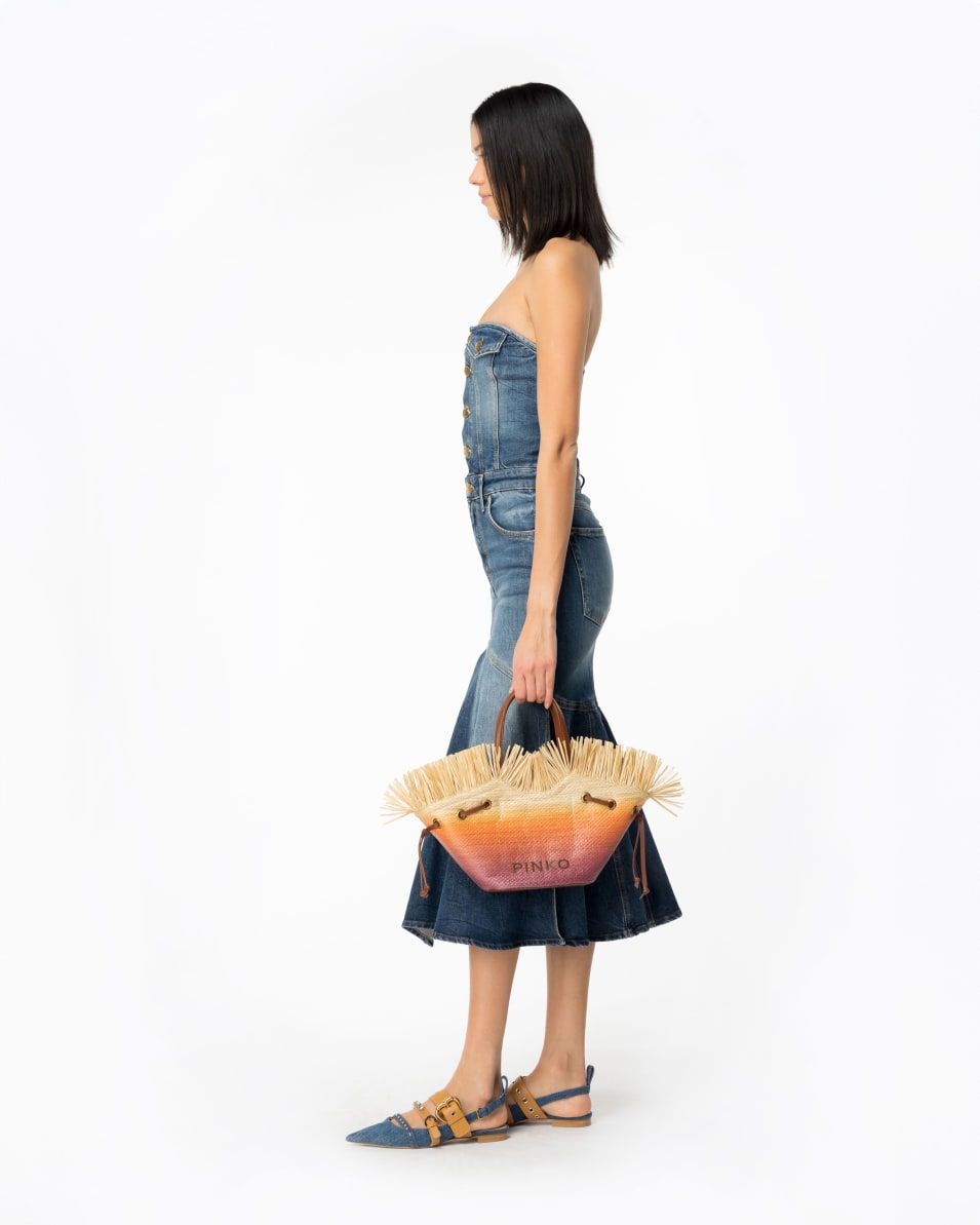 Pinko Midikleid Denim Vintage Schlussverkauf