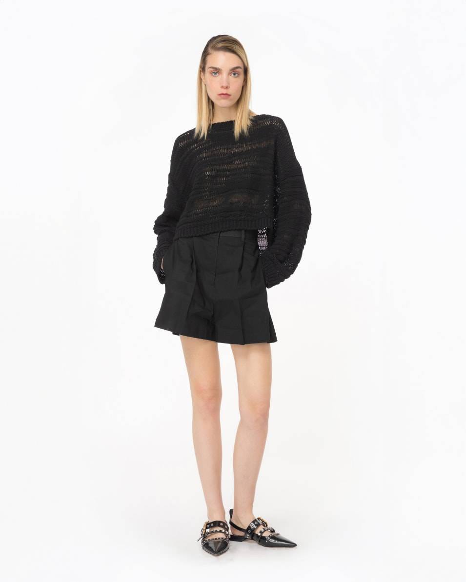 Pinko Kurzer Pulli aus Baumwollmix Neuheiten