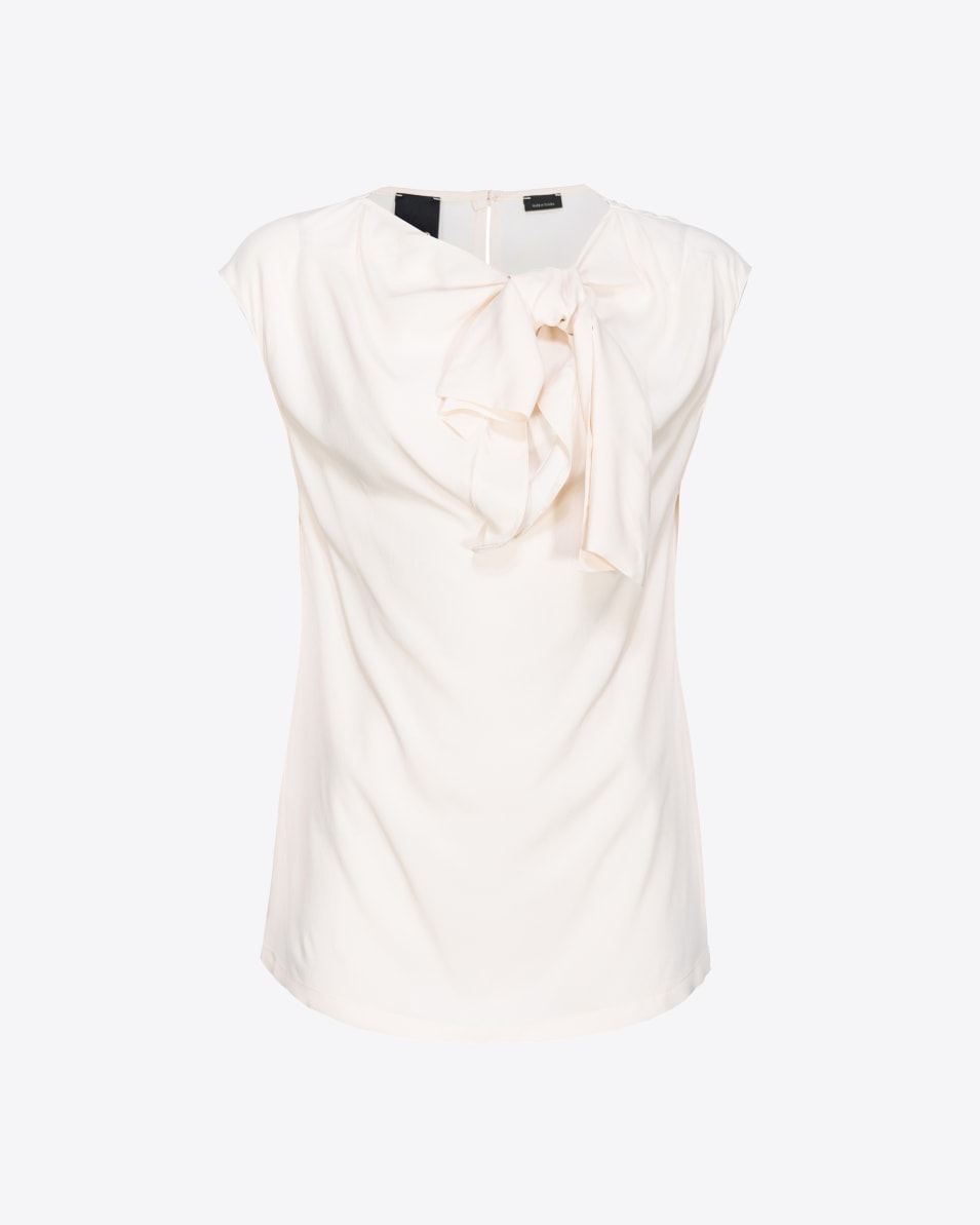 Pinko Top aus Seidenmix mit Schleife Tiefpreis