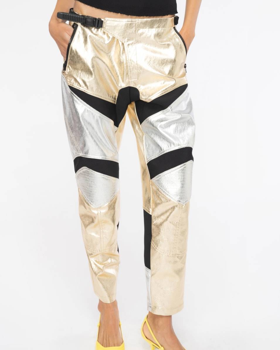Pinko Bikerhose Metallic Begrenzt auf 3 Tage