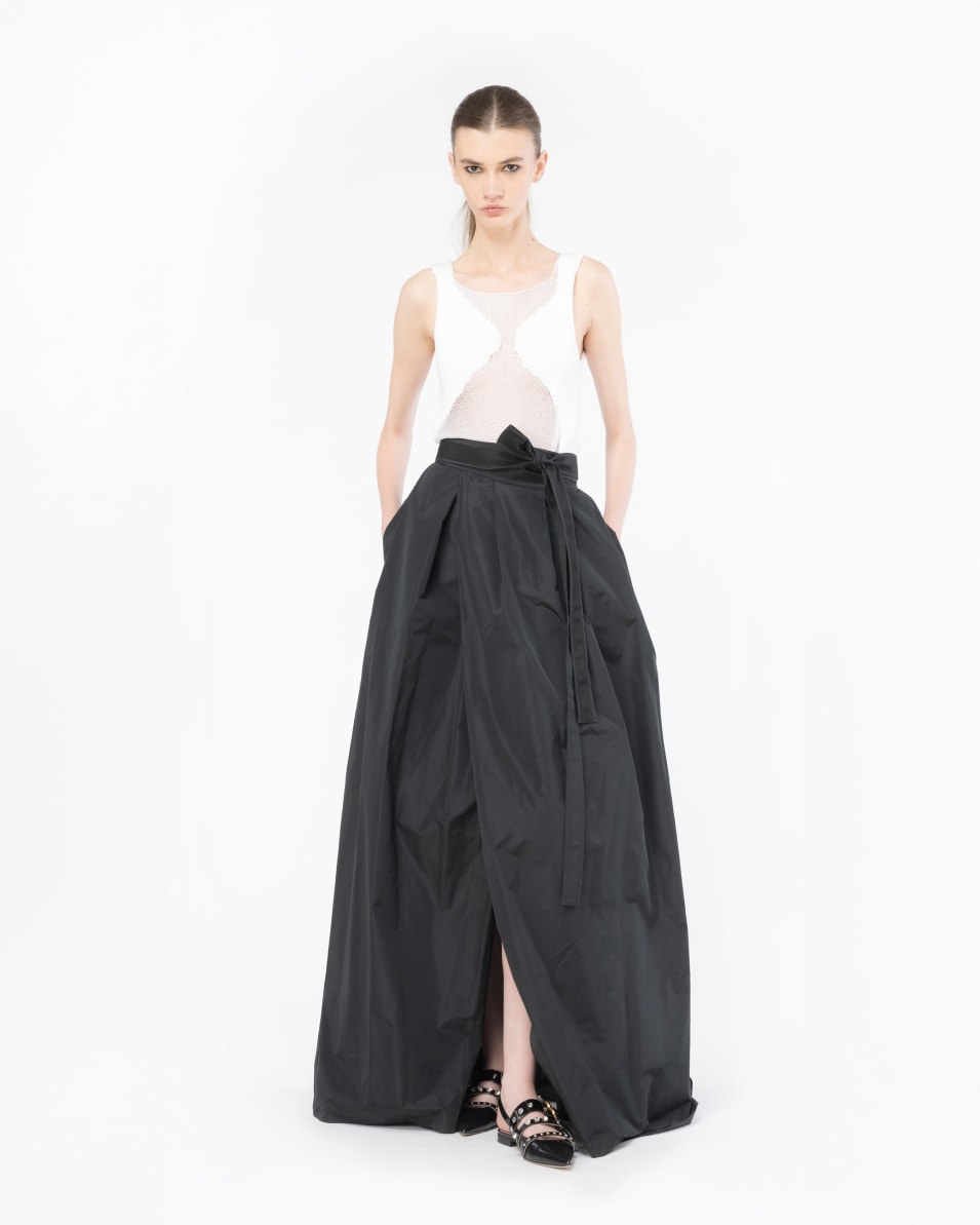 Pinko Netz-Top Patch transparent Im Verkauf