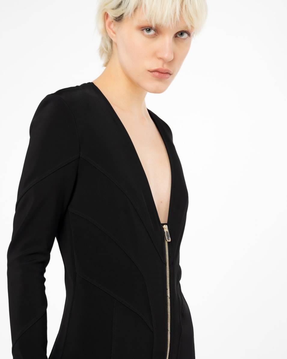 Pinko Midikleid mit Steppnähten Auslauf