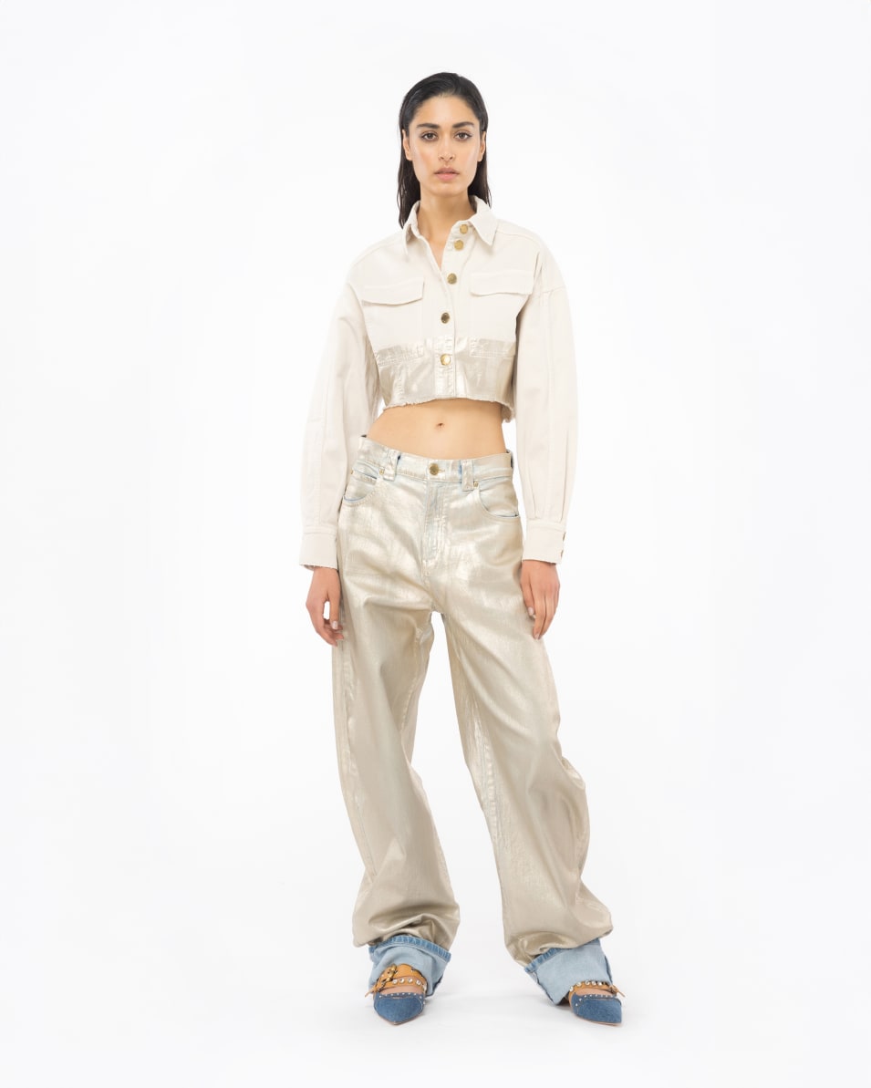 Pinko Kurze Jacke Metallic Hotsell