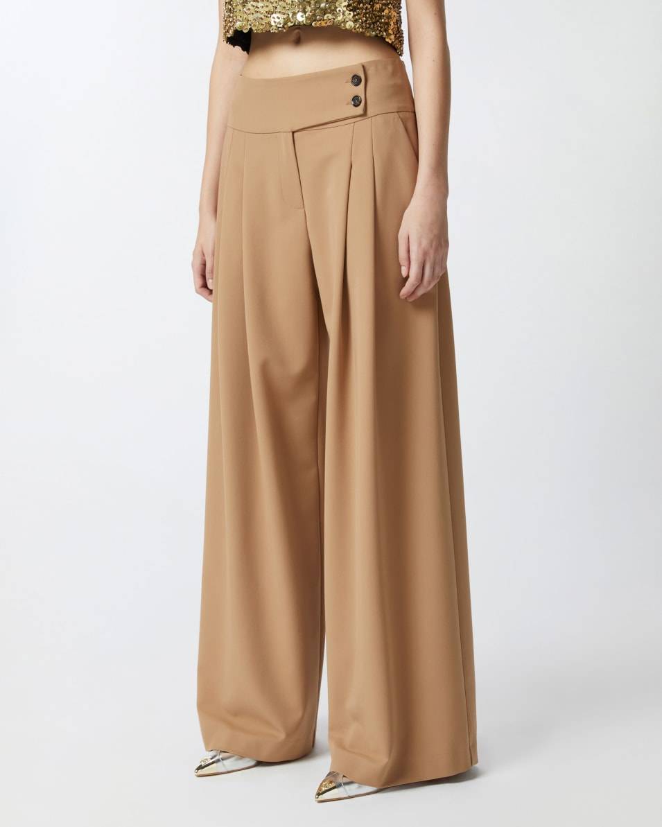 Pinko Elegante Hose mit weitem Bein und Bundfalten Begrenztes Angebot