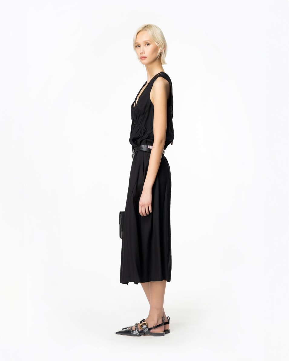 Pinko Langes Kleid aus technischem Popeline Top Angebot