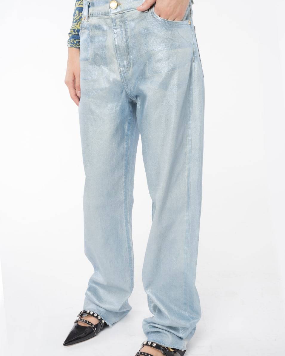Pinko Jeans Straight Shining Denim Riesige Ersparnisse