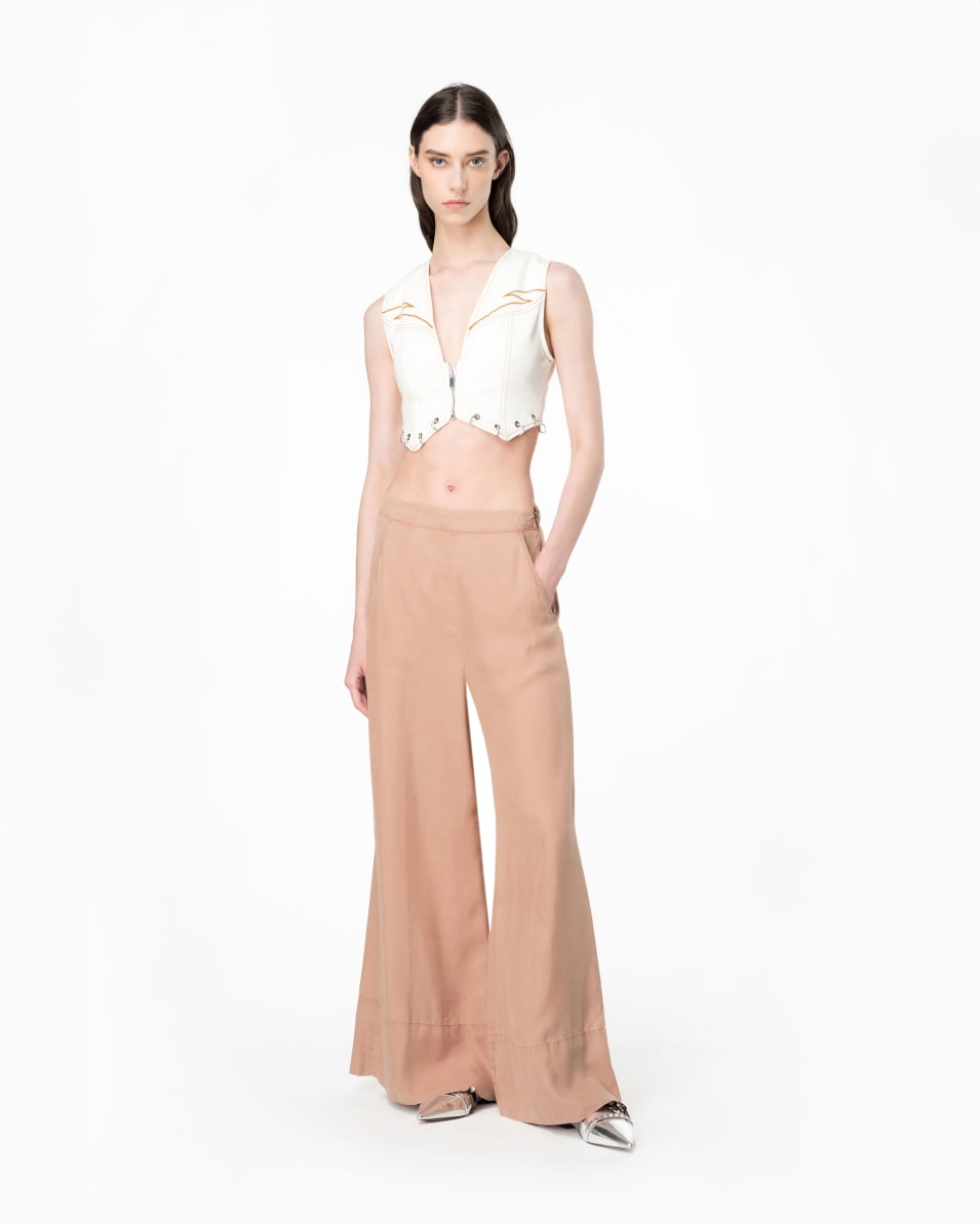 Pinko Wide-Leg-Hose Lyocell Hotsell