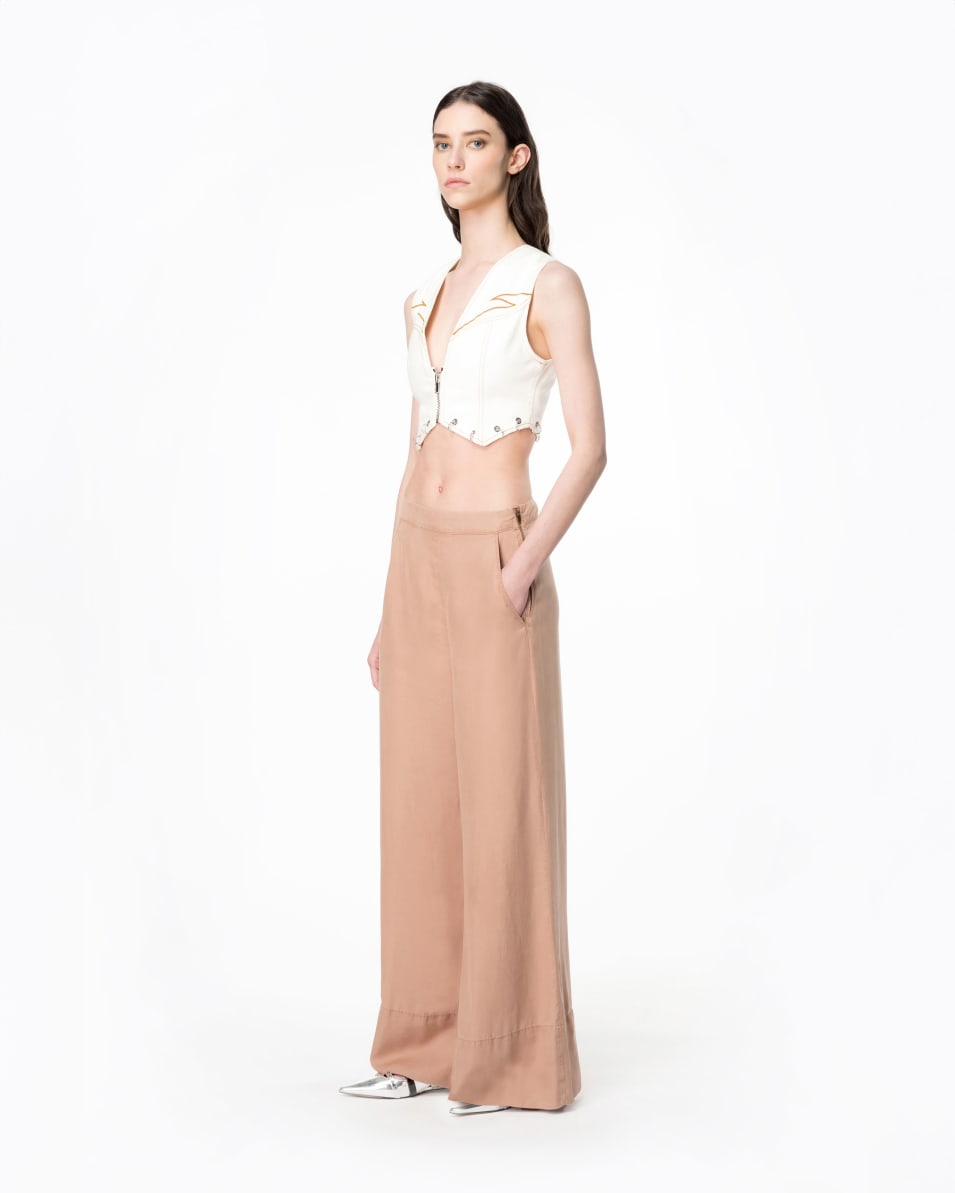 Pinko Wide-Leg-Hose Lyocell Hotsell
