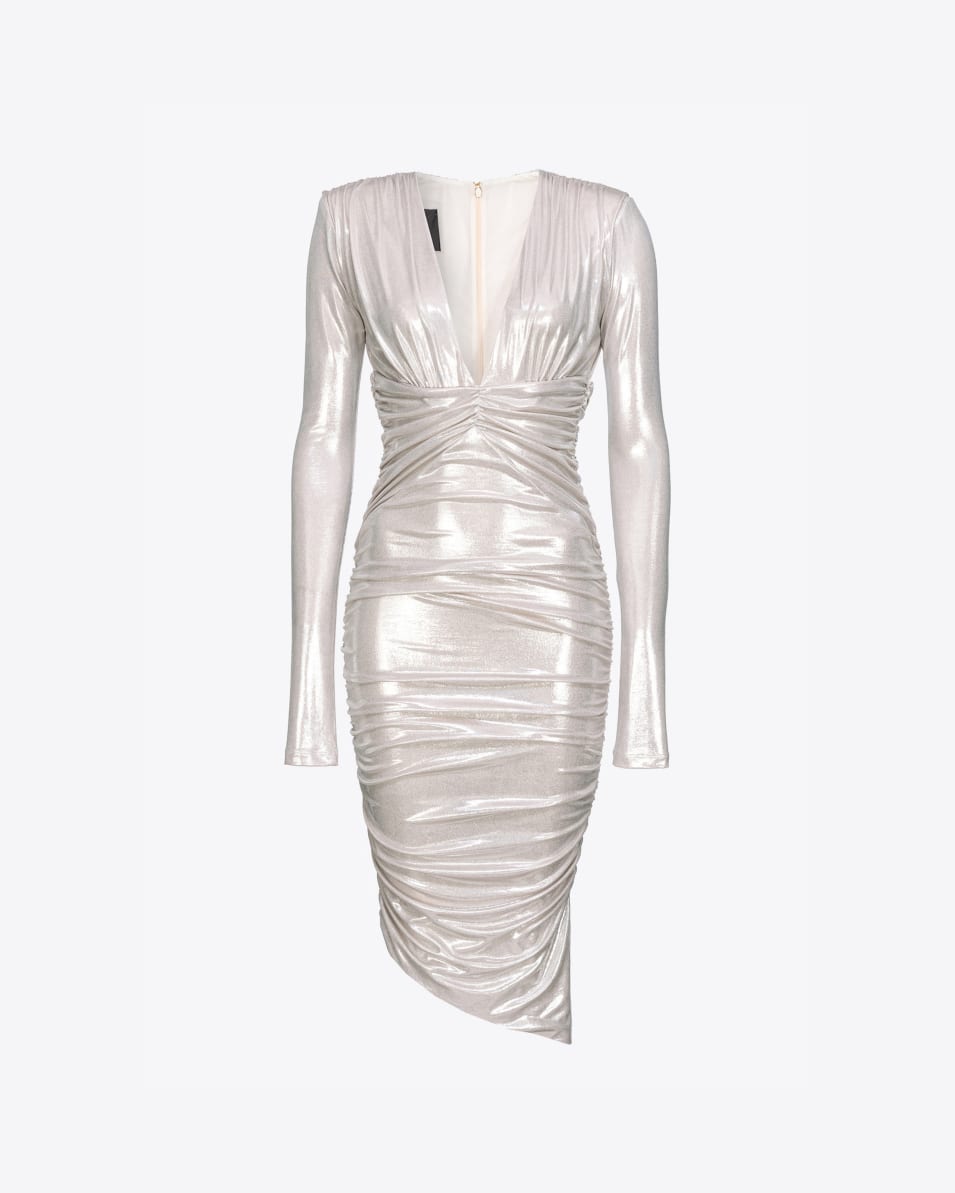 Pinko Longuette-Kleid aus Metallic-Jersey Sonderangebot