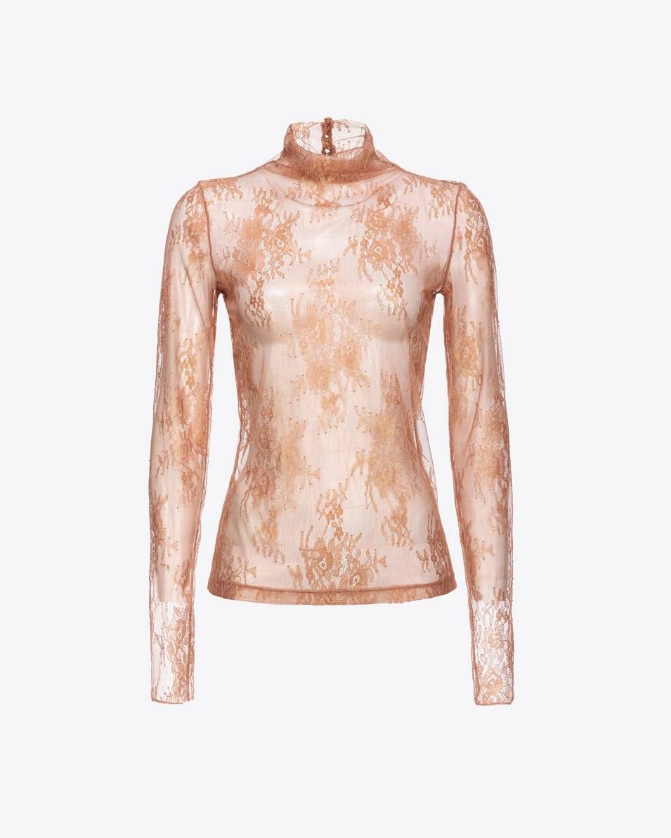 Pinko Pullover aus Metallic-Spitze Rabatt