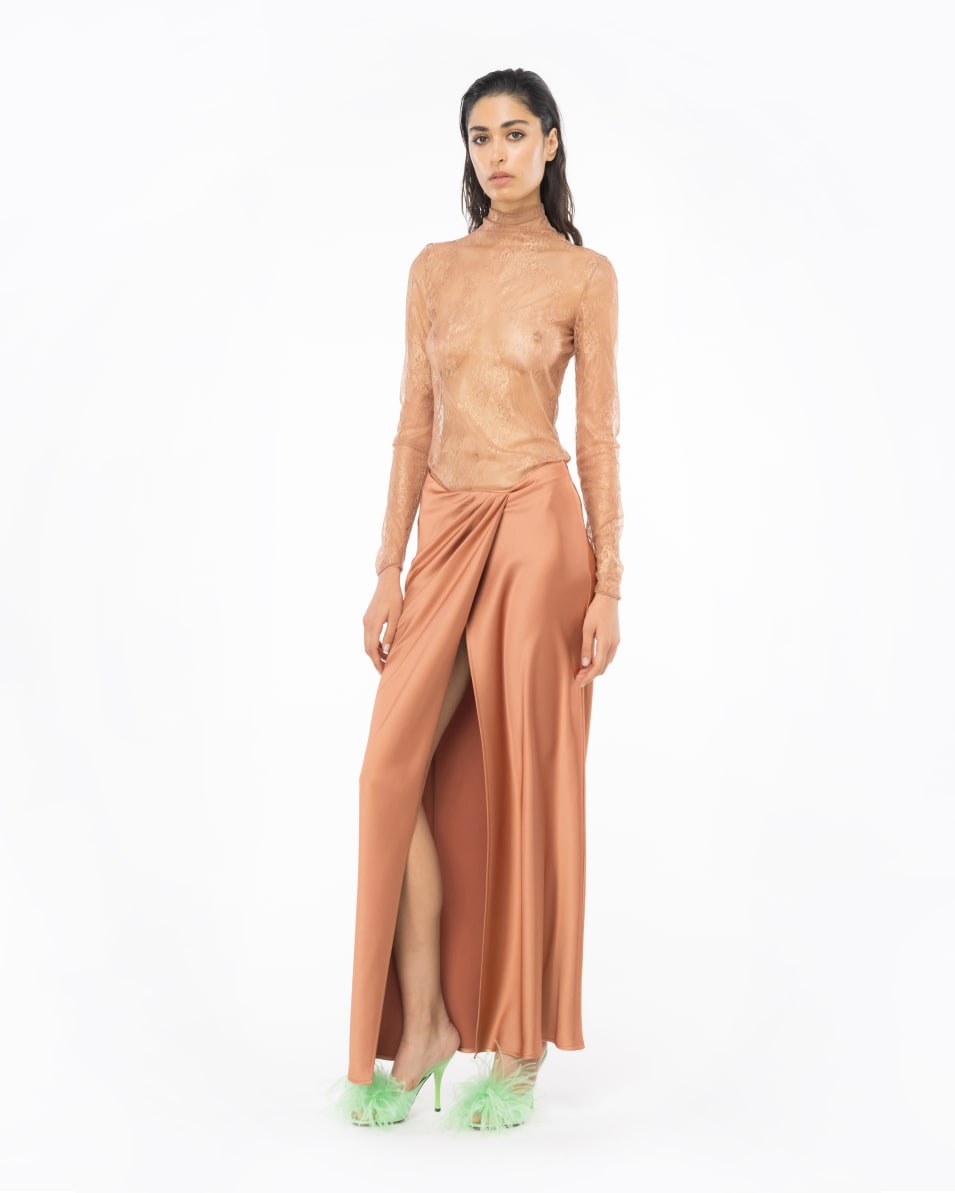 Pinko Pullover aus Metallic-Spitze Rabatt