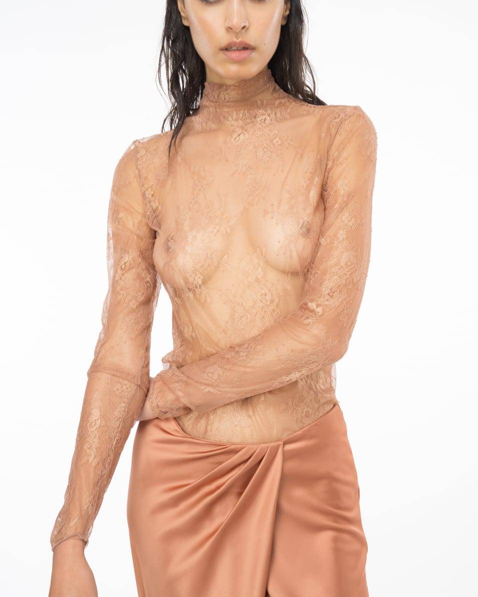 Pinko Pullover aus Metallic-Spitze Rabatt