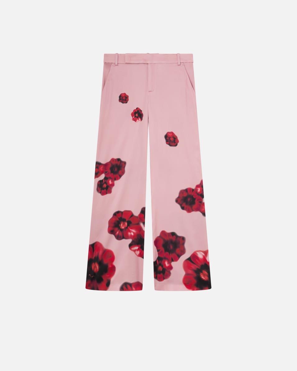 Pinko Satinhose mit Blumenprint Online Shopping