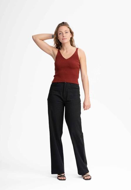 Melawear V-Neck Strick Top RHADA Sonderangebote