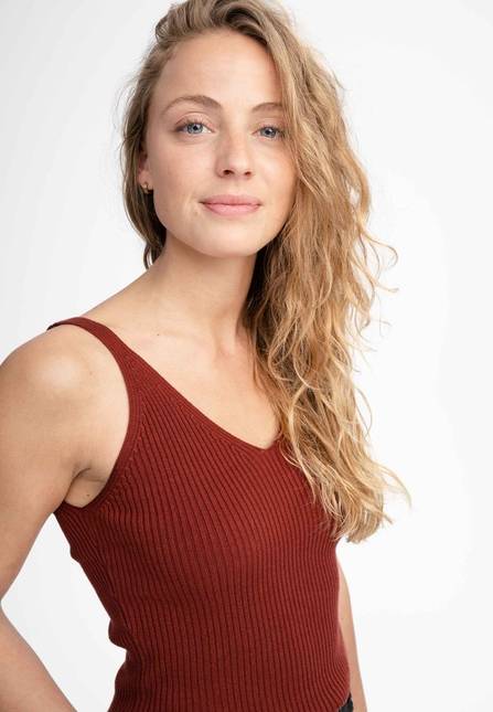 Melawear V-Neck Strick Top RHADA Sonderangebote
