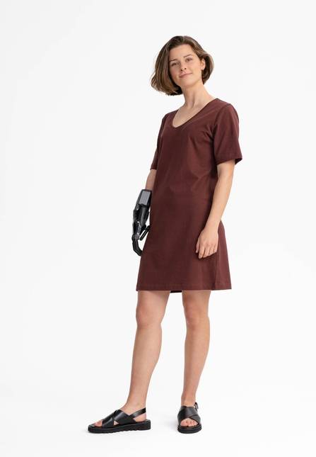 Melawear Damen V-Neck Kleid JANITRA VIP-Rabatte