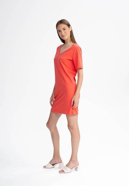 Melawear Damen V-Neck Kleid JANITRA Tiefpreis