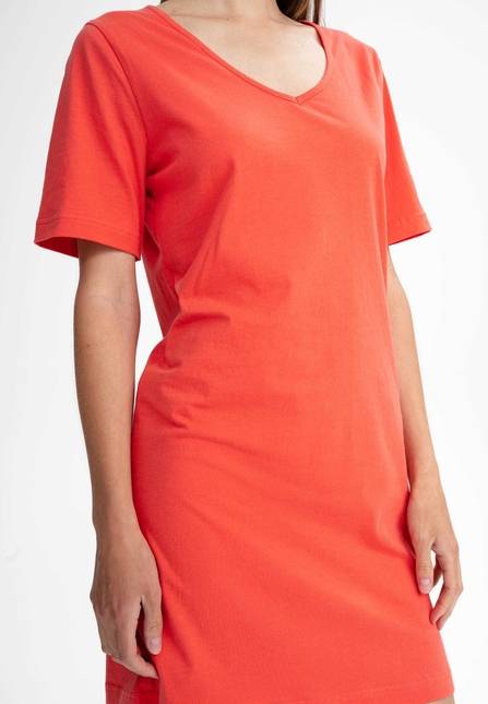 Melawear Damen V-Neck Kleid JANITRA Tiefpreis